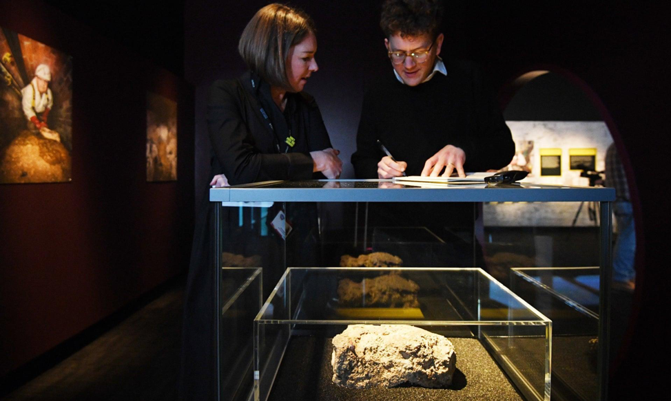 Whitechapel fatberg in Museum of London