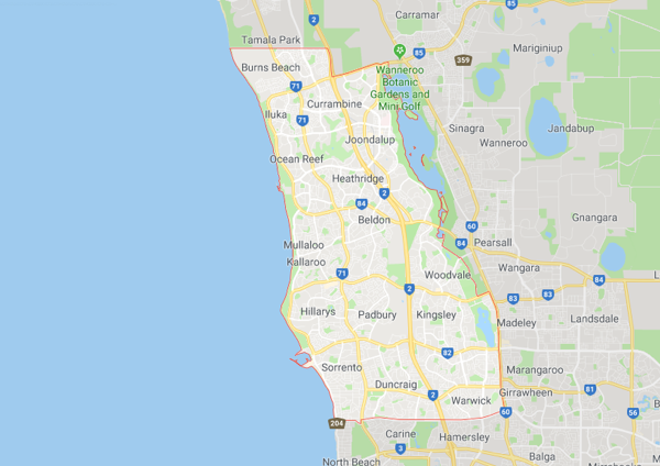 Joondalup service area - Gillies Group - joondalup plumber